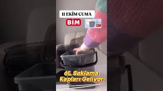 6 litrelik saklama kabı geliyor bim migos şok a101 kooperatif aktuel çeyiz indirim file [upl. by Margette933]