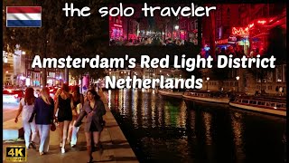 Amsterdams Red Light District 4K walking tour 2024 Explore the hidden part De Wallen Netherlands [upl. by Kilah]