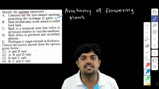 Identify the correct statements A Lenticels are the lensshaped openings permitting the exchange [upl. by Enayd385]