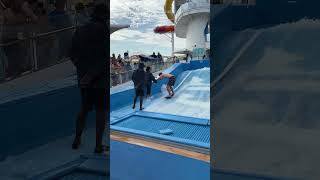 FlowRider Surfing on Royal Caribbean 🚢 [upl. by Jasper369]