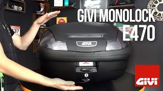 Présentation du Top Case GIVI Monolock E470 par Street Moto Piece [upl. by Earehc]