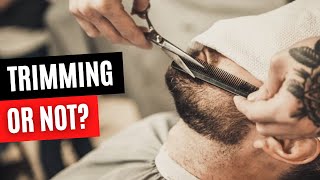 Should You Trim Your Mustache When Growing A Beard  Beard Care [upl. by Akers]