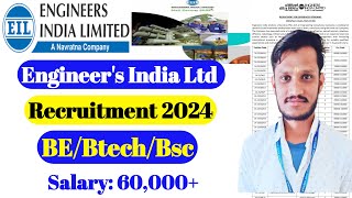 EIL Recuiremet 2024  PSU Company Jobs Govt jobs Engineers India LTD Recruitment  Govtjobs [upl. by Pillyhp]