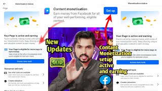 Content Monetization Setup 🤑 Your Page is Active and Earning  Mahar Asif [upl. by Dutch52]