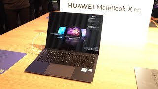 Huawei Matebook X Pro HandsOn  2019 Refresh Faster With More Storage [upl. by Ahsitam]