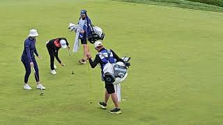 Cognizant Founders Cup 24 Rose Zhang winning putt against Madelene Sagstrom [upl. by Nochur210]