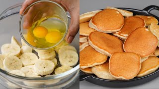 I Combined Egg With Banana amp Make This Delicious Mini Banana Pancake Recipe  Mini Banana Pancake [upl. by Cleavland2]