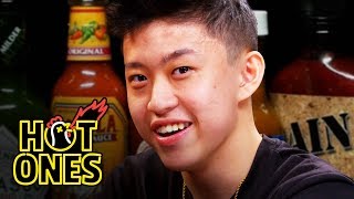 Rich Brian Experiences Peak Bromance While Eating Spicy Wings  Hot Ones [upl. by Hort200]