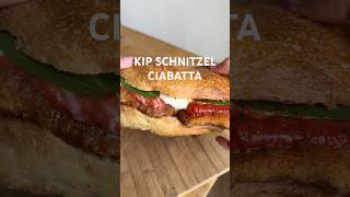 ✨KIP SCHNITZEL BROODJE✨ check mijn Tiktok voor recept kip schnitzel ciabatta broodje recept [upl. by Retniw]