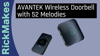 AVANTEK Wireless Doorbell with 52 Melodies [upl. by Fording]