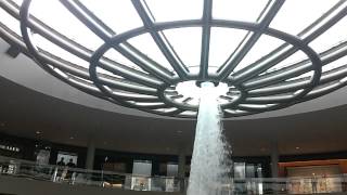 Singapores Marina Bay Sands Mall Hurricane Water Feature [upl. by Merilee]