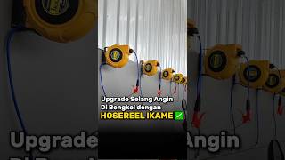 Gokilll selang angin pro buat usaha cuci mobil ini awet banget hosereel steam carwash kompresor [upl. by Stanwinn]