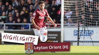 HIGHLIGHTS Northampton Town 1 Leyton Orient 0 [upl. by Pulchi]