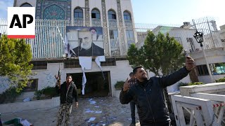 Major damage caused after Syrians storm Iranian embassy in Damascus [upl. by Anal67]