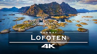 Lofoten Norway 🇳🇴  by drone 4K [upl. by Aciraa]