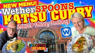 WetherSPOONS Katsu Curry and Steak and Kidney Pudding REVIEW From THE BRAND NEW MENU [upl. by Eugeniusz677]