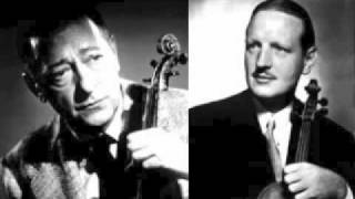 Jascha Heifetz and William Primrose play Arthur Benjamins Romantic Fantasy [upl. by Nema]