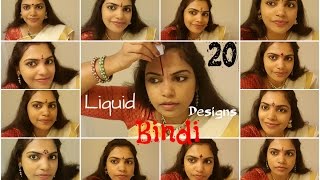 2O liquid bindi designs readymade bindi and Homemade BindiILoveBindi [upl. by Hubbard]