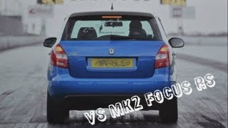 My Skoda Fabia vRS MK2 vs Focus RS Inside RWYB 310312  14 mile [upl. by Dowzall]