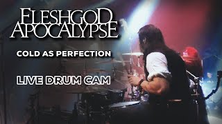 Eugene Ryabchenko  Fleshgod Apocalypse  Cold as Perfection live drum cam [upl. by Shriver220]