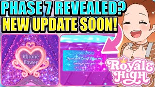 PHASE 7 IS REVEALED Brand New REALM COMING SOON New Set amp Shop Hints Latest News 🏰 Royale High [upl. by Crissy]