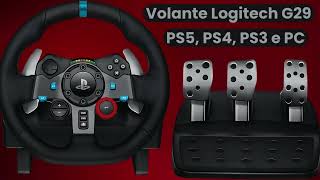 Volante Logitech G29 PS5 PS4 PS3 e PC [upl. by Kaitlin509]