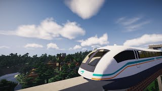 Minecraft Shanghai Maglev Train  Real Train Mod [upl. by Elmer954]