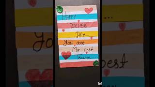 diy teachers day gift 🎁 ideas  easy craft  craft aditi teachers day  youtubeshorts  shortsvirls [upl. by Anyzratak95]