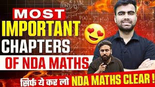 अभी से जान लो 🔥 NDA Math 2024 Most Important Chapters  Target NDA 1 2024  NDA Preparation LWS [upl. by Sualk]