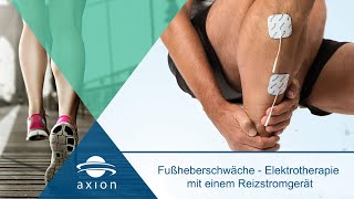 Fußheberschwäche behandeln mit TENS Reizstromtherapie  axion [upl. by Attenej]