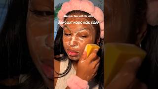 kojicacidsoap good for dark spots hyperpigmentation acne scars turmericsoap skincare [upl. by Lipfert194]