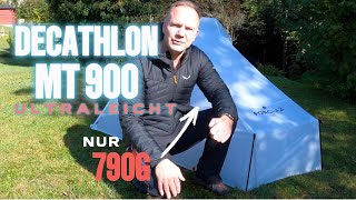 Ultraleicht Zelt  DECATHLON MT 900  ich habe es getestet  mit Aufbau  nur 790g bis 920g [upl. by Annaik321]