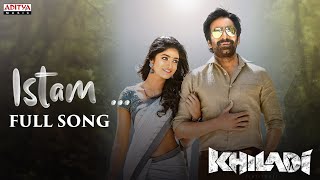 Istam Full Song  Khiladi​ Songs  Ravi Teja Arjun Meenakshi Chaudhary  Dimple Hayathi  DSP [upl. by Annairdua]