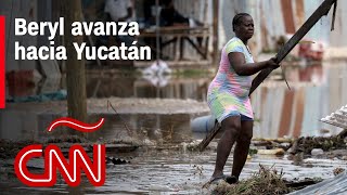 Resumen en video del huracán Beryl que avanza hacia Yucatán precauciones recorrido y noticias [upl. by Eenoj221]