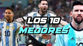 LOS 10 MEJORES GOLES DE MESSI EN LA SELECCIÓN ARGENTINA [upl. by Selda]