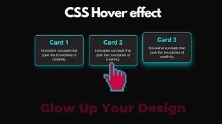 Neon Glow Cards in HTML amp CSS  Creative Web Design Tutorial [upl. by Enitsej]