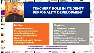 Role of Teachers in Students Personality Development [upl. by Kienan]