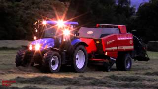 Baling by Light  loads of them New Holland plus Vicon [upl. by Cull]