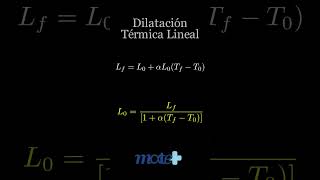 formula de dilatación lineal [upl. by Minette]