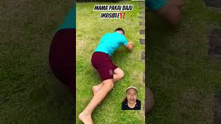 MAMA PAKAI BAJU INVISIBLE⁉️ couple prank funny couplegoals pool comedy woodworking [upl. by Rehtse700]