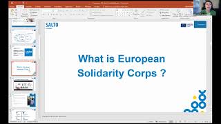 Webinar EU Solidarity Corps [upl. by Ecnedac72]