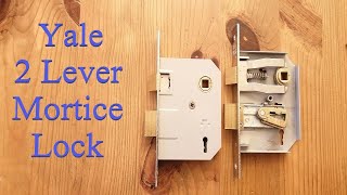 15 Yale 2 Lever Mortice lock picked and gutted [upl. by Llertnad]