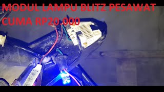 Tutorial Membuat Lampu Blitz ala Pesawat  Murah dan Praktis  Cuma Modal RP20 000 [upl. by Dnana]