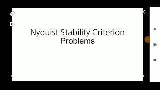 Nyquist Stability CriterionProblems  EE303 LCS  Sixth Module  KTU [upl. by Adaven]