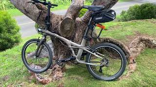 Decathlon TILT 900 foldable bike in Hawaii  more modifications [upl. by Dlarrej]