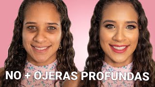 OJERAS OSCURAS Así debes cubrirlas tutorial paso a paso con correctores super baratos [upl. by Caras]