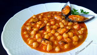 Garbanzos con MEJILLONES 🦪 [upl. by Herson]