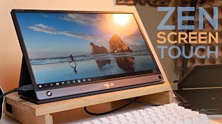 ASUS ZenScreen Touch MB16AMT Portable Monitor Review [upl. by Nalod479]