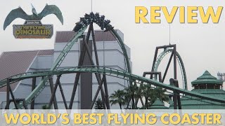 Flying Dinosaur Review Universal Studios Japan BampM Flyer  Worlds Best Flying Coaster [upl. by Dinesh]