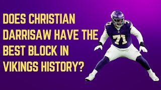 Does Minnesota Vikings LT Christian Darrisaw have the GREATEST BLOCK EVER [upl. by Kilian]